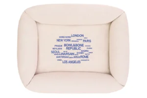 dog bed in cream colour