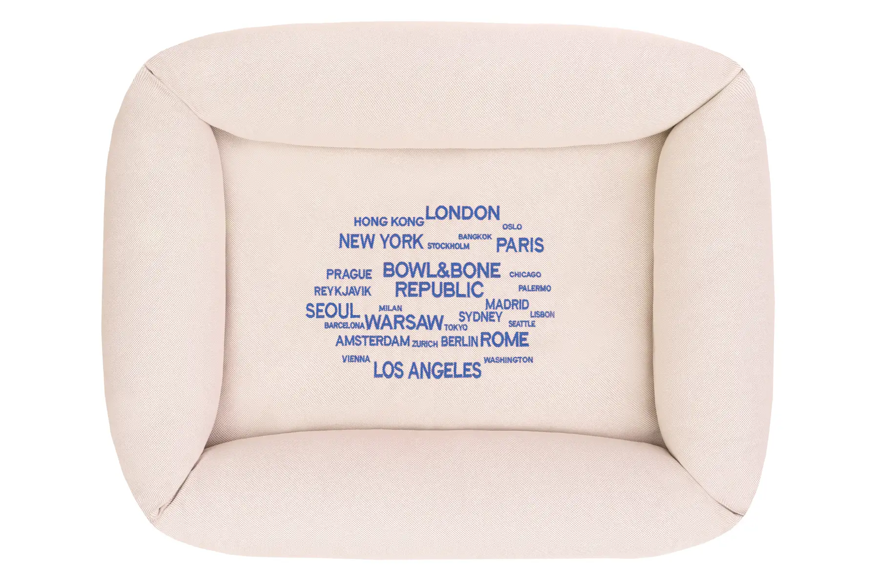 dog bed in cream colour