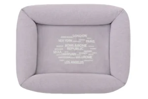 dog bed in platinum colour