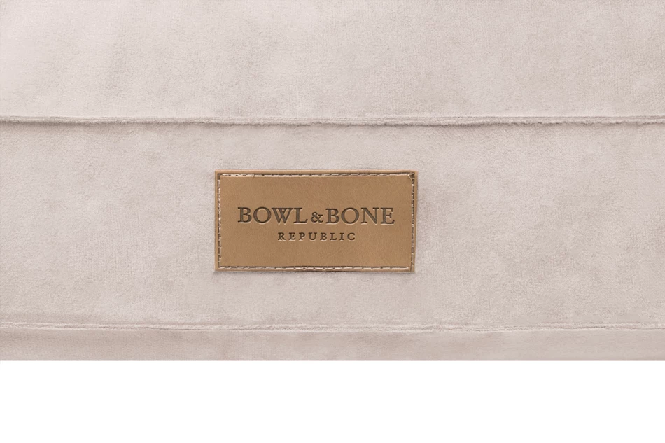 dog cushion cream close-up