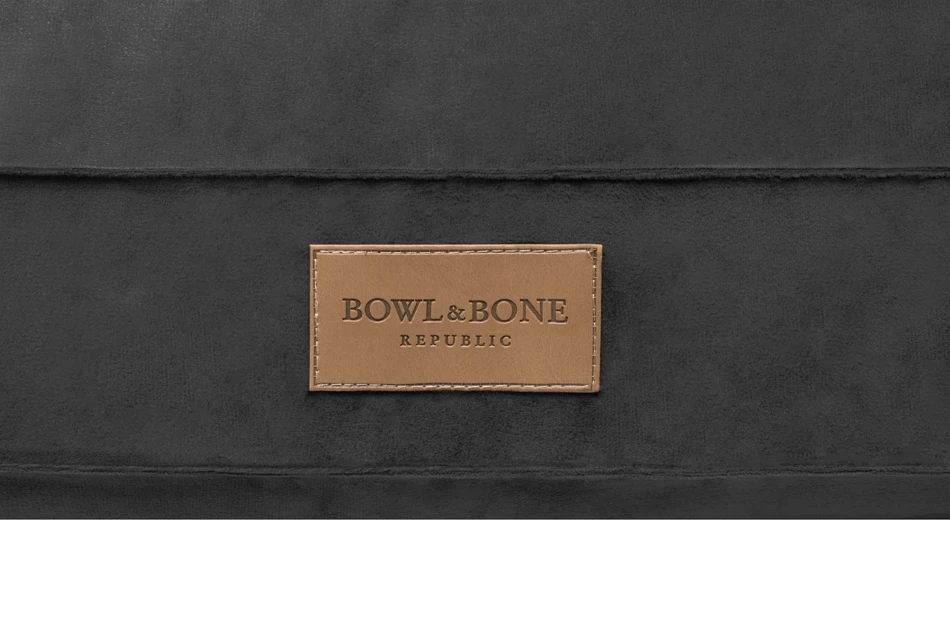 dog cushion graphite close-up