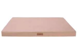 beige foam dog mat