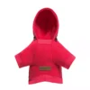 dog hoodie coral colour