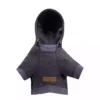 dog hoodie graphite