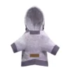 dog hoodie grey