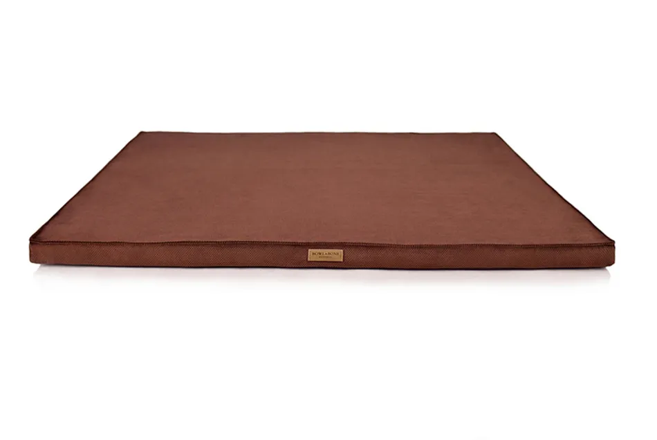 brown foam dog mat