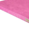 pink foam dog mat close up