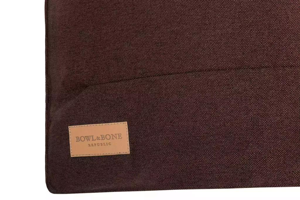 dog pillow brown close-up