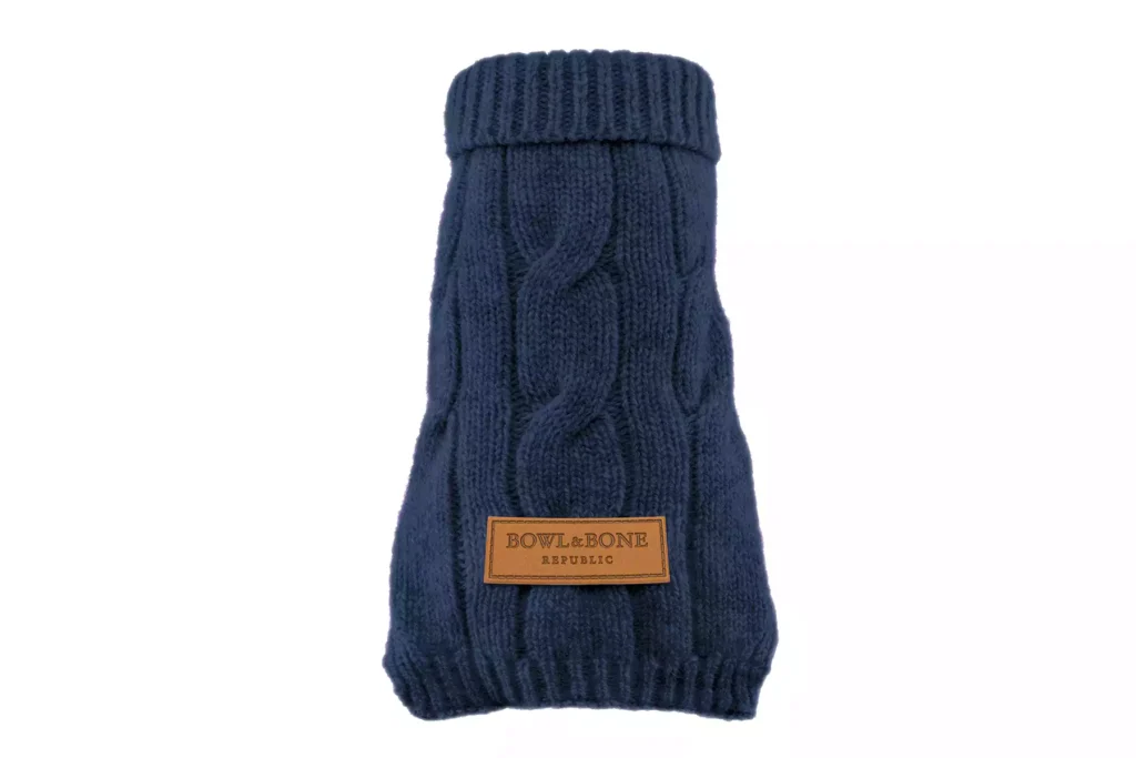 dog sweater navy