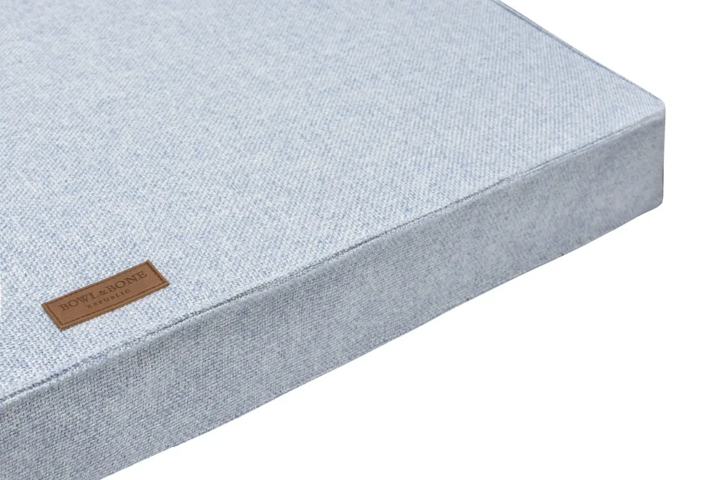 orthopedic dog mattress blue close-up