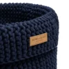 cotton baket navy close-up