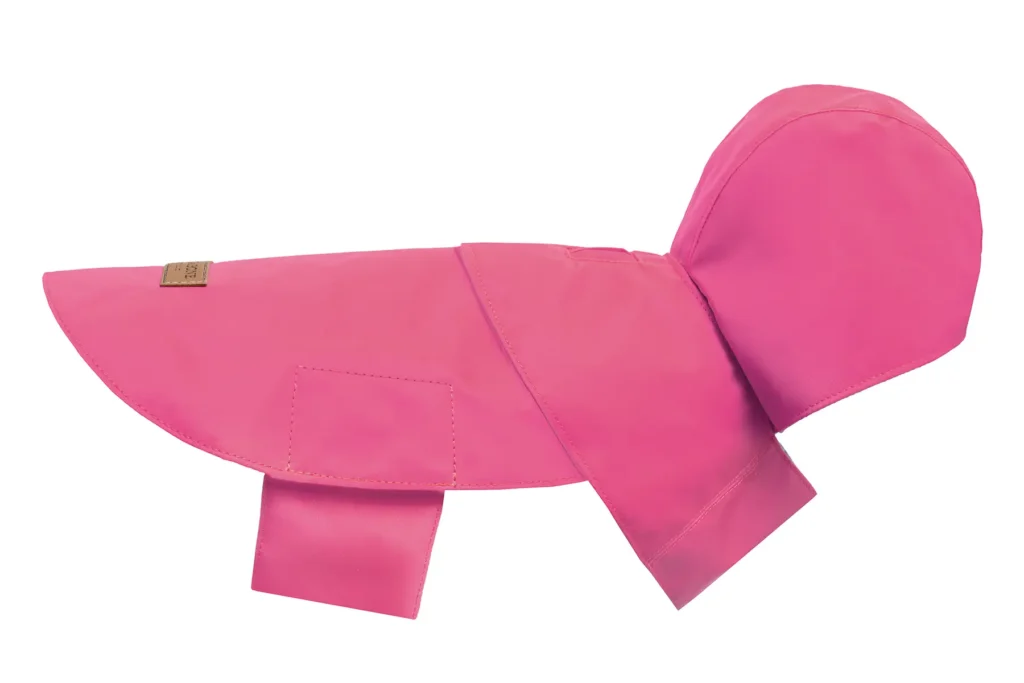 dog raincoat pink