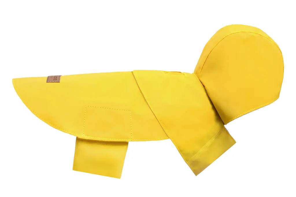 dog raincoat yellow
