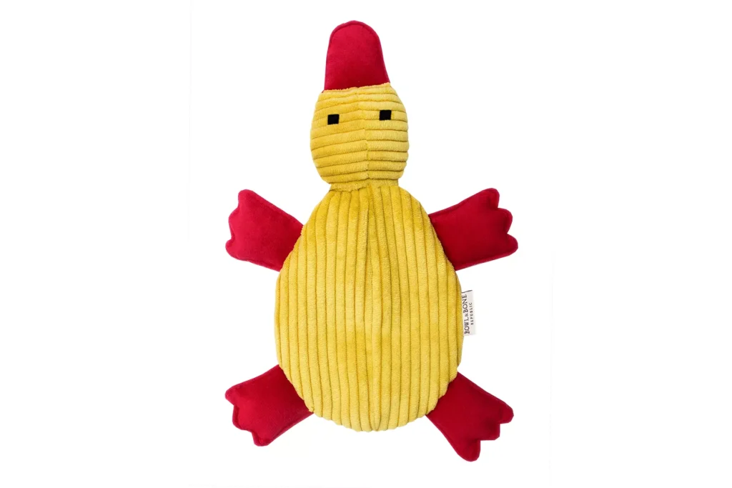 dog toy duck yellow