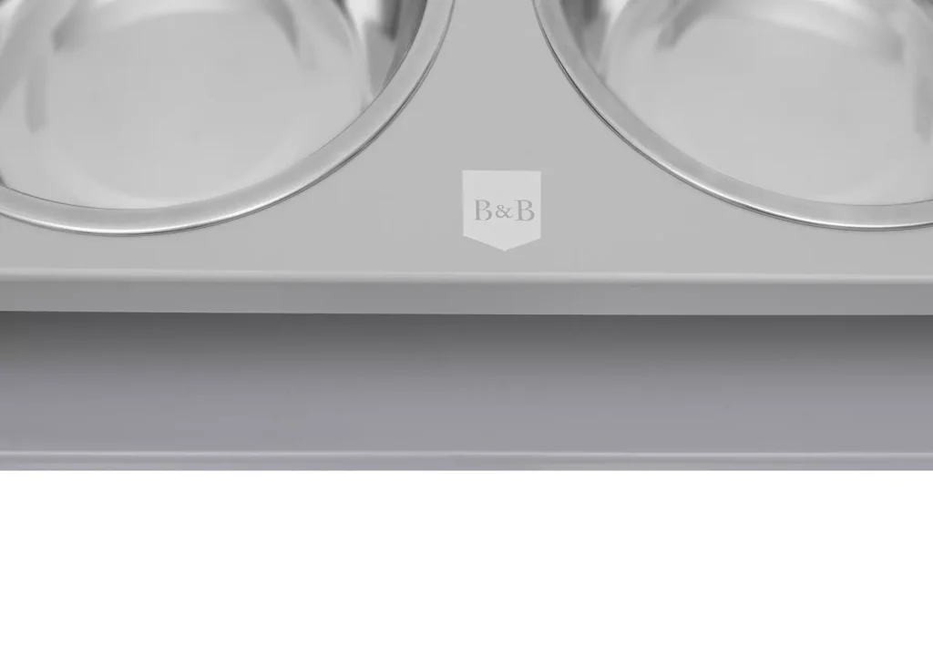 dog bowl duo grey