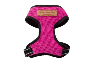 pink dog harness
