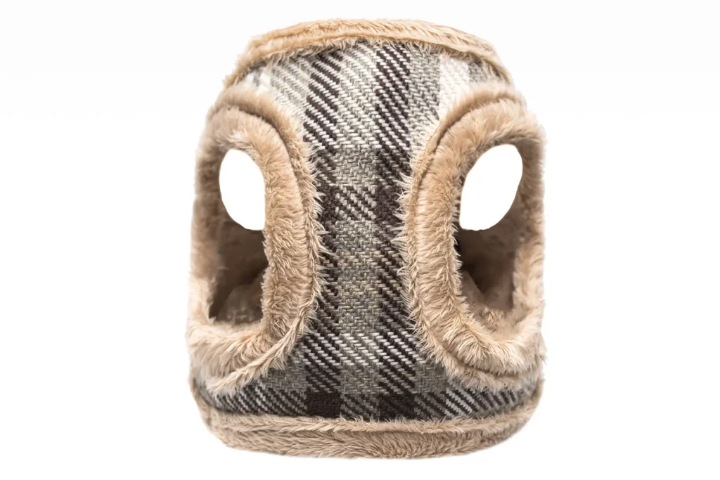 winter dog harness brown