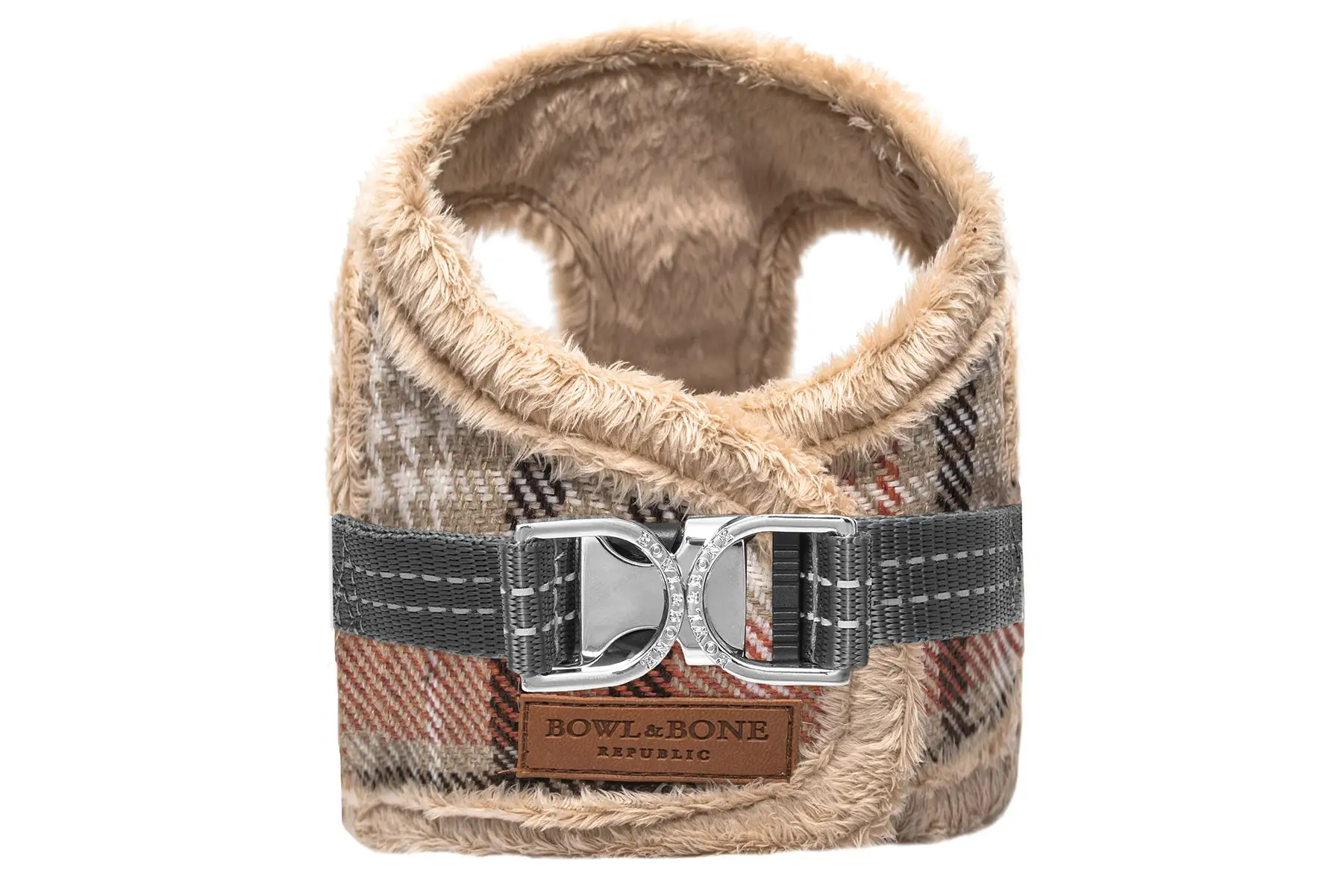 winter dog harness orange