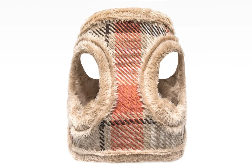 winter dog harness orange