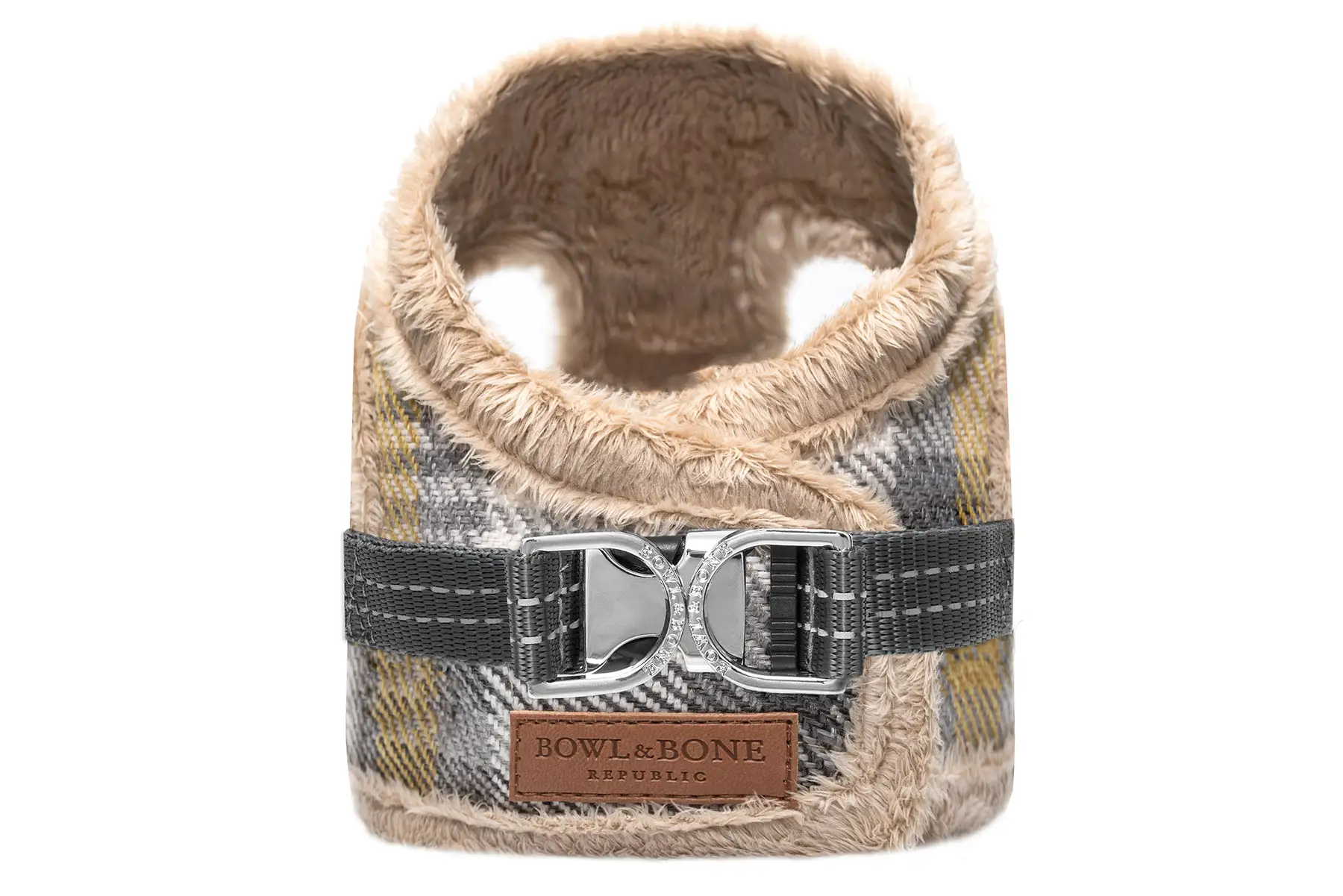 winter dog harness yellow