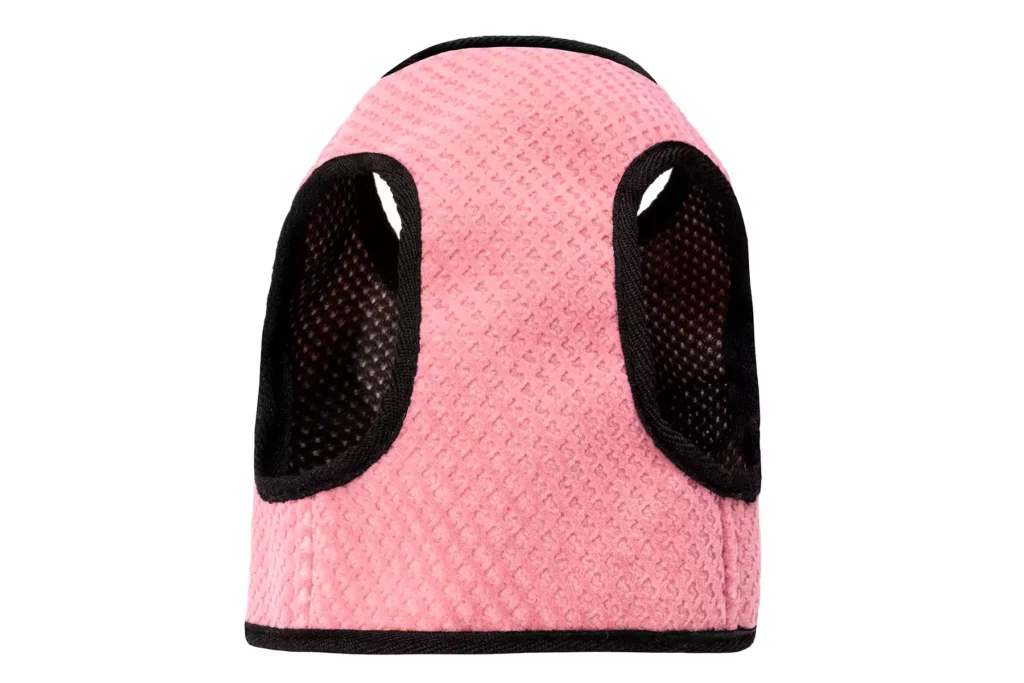 pink dog harness