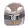 grey winter dog harness