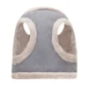 grey winter dog harness