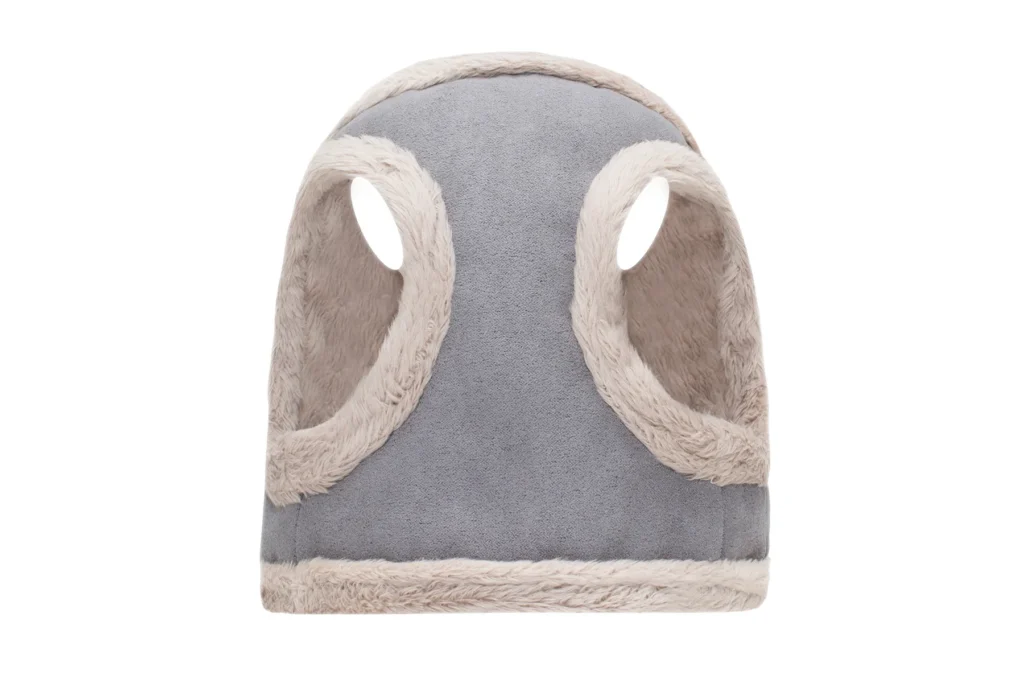 grey winter dog harness