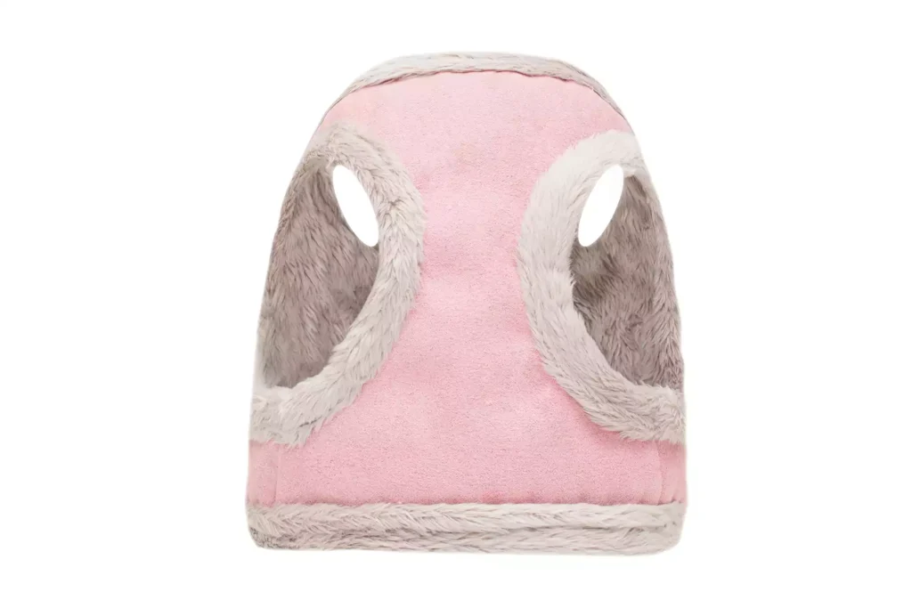 pink winter dog harness