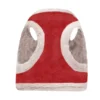 red winter dog harness