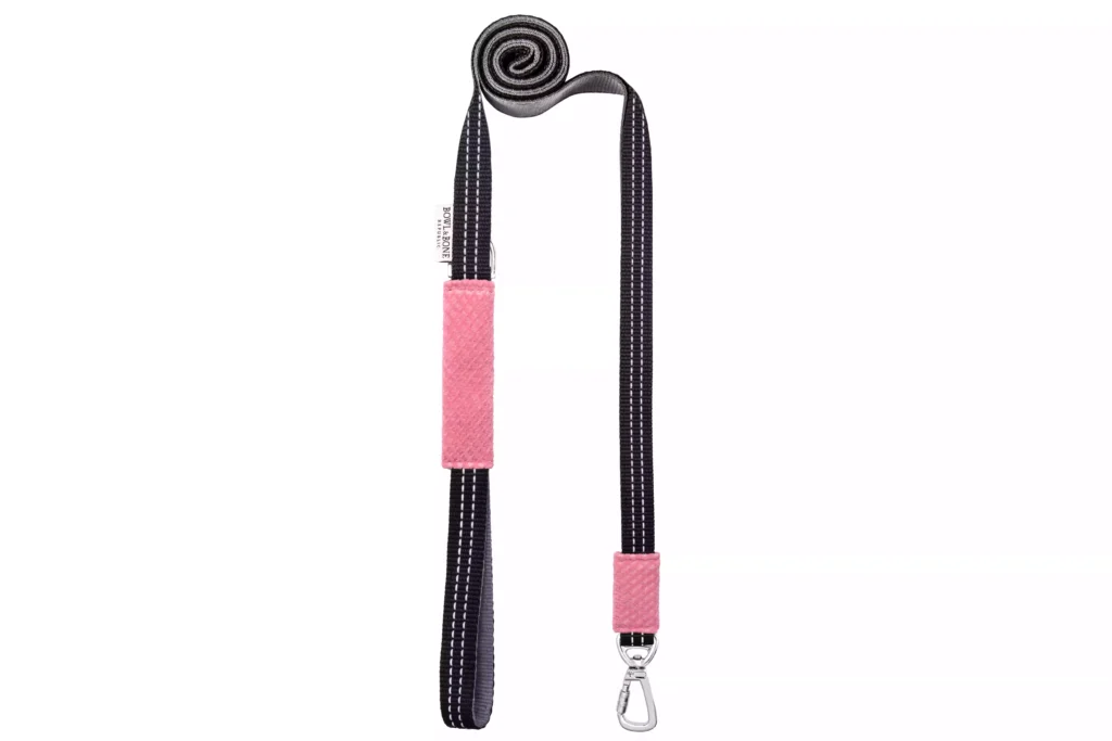pink dog lead