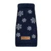 dog sweater snowflake navy
