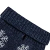 dog sweater snowflake navy close-up