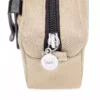 dog treat bag beige side
